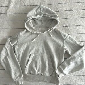 Buck Mason women’s light grey hoodie